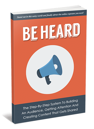 Be Heard Gold video tutorials with PLR MRR rights for online marketing success