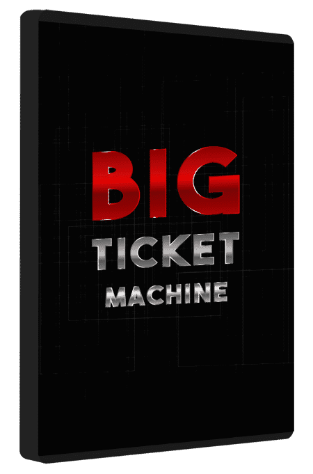 Big Ticket Machine digital course with PLR MRR resell rights for high-ticket client attraction