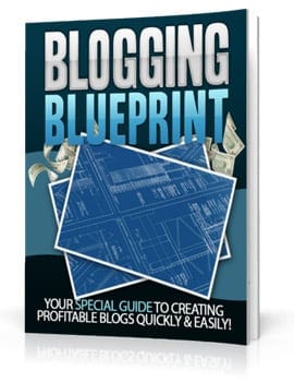 Blogging Blueprint ebook cover for WordPress PLR content creation and niche dominance