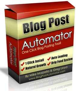 Blog Post Automator PLR digital download with automated blog content posting and resell rights