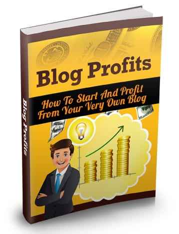 Blog Profits Guide eBook - digital download with resell rights for starting and monetizing a blog