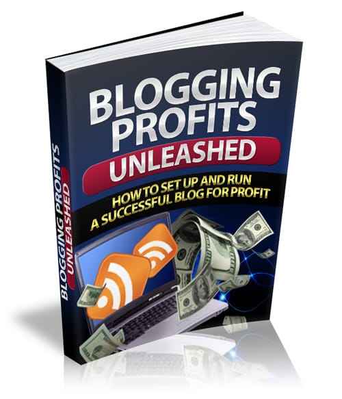 Blogging Profits Unleashed digital PLR guide showcasing blog monetization and resell rights strategies
