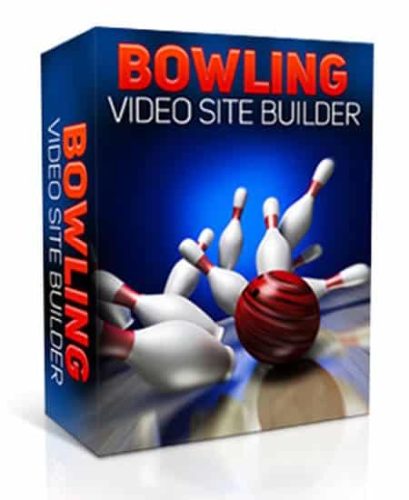 Bowling Video Site Builder with Adsense Amazon ads and PLR resell rights digital download
