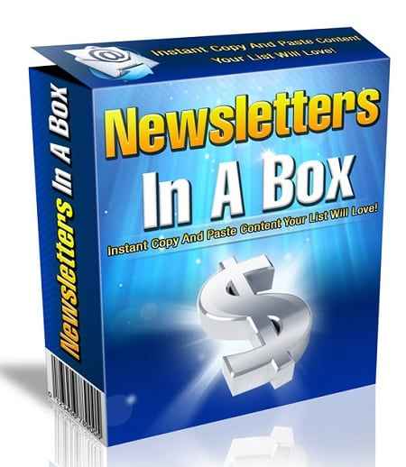 Newsletter pack with PLR and MRR resell rights for building trust and authority online