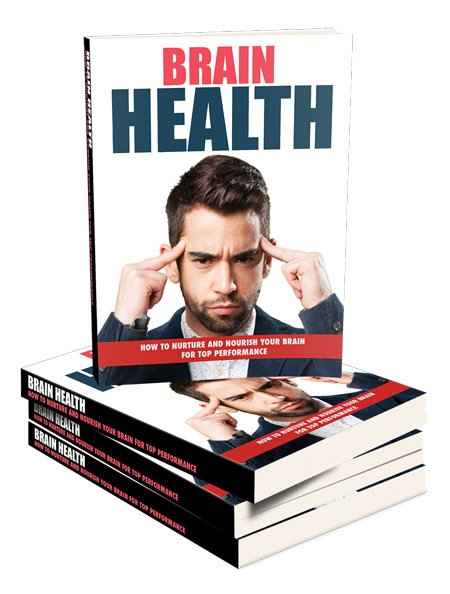 Brain health infographic with focus on nurturing and nourishing for top mental performance and cognitive fitness
