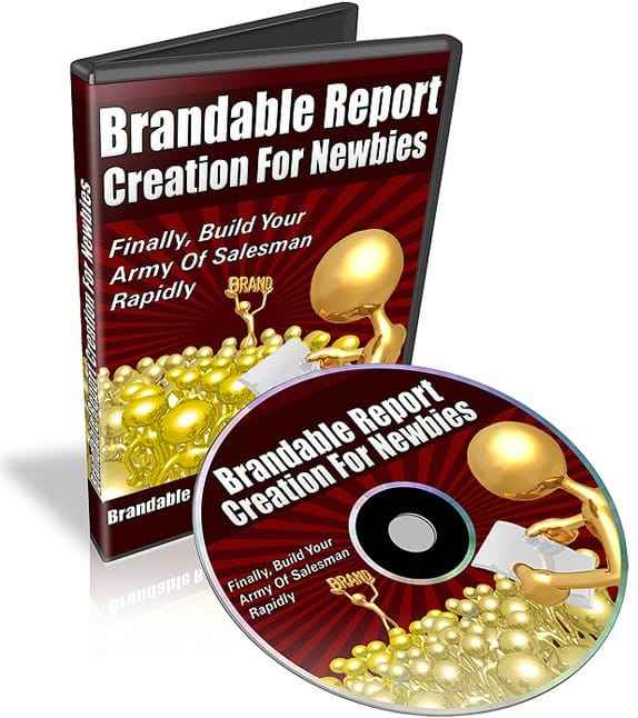 Brandable Report Creation For Newbies Brandable Report Creation For Newbies video cover showing report creation tools and digital download icon