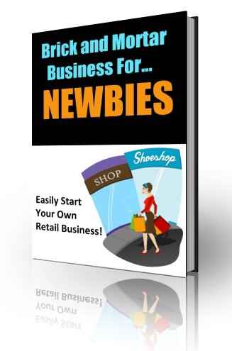 Brick and mortar business guide for newbies, retail startup PLR MRR digital download