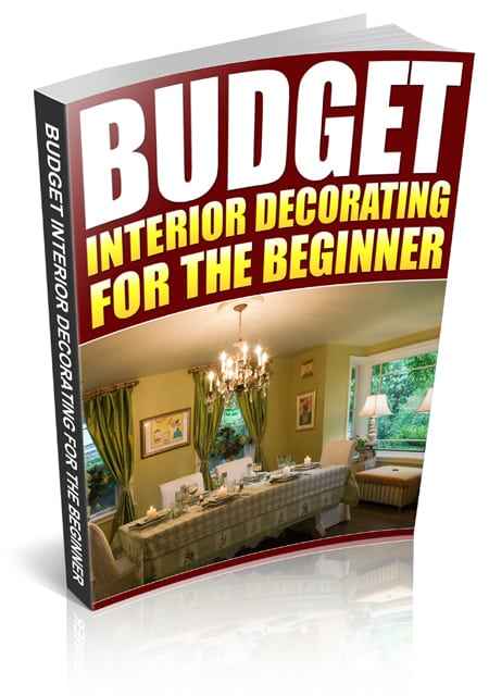 Digital PLR guide to budget interior decorating – beginner home design tips and resell rights included