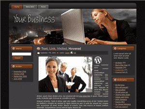 Professional business web template with PLR and MRR resell rights - digital download ready