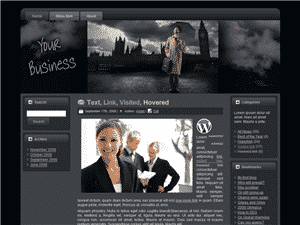 Business Web Template 2 – digital PLR/MRR website template for resell, instant download