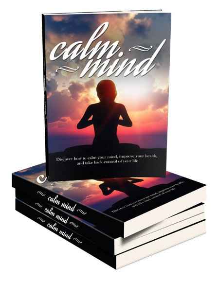 Digital calm mind healthy body PLR training guide with resell rights for stress relief and mindset improvement