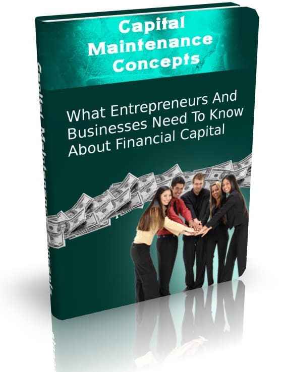 Capital Maintenance Concepts guide with PLR MRR resell rights digital download