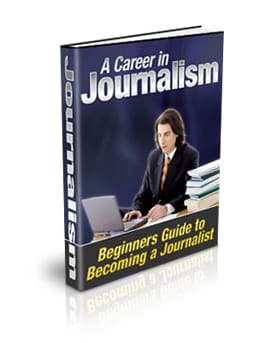 Career in journalism digital guide with PLR MRR resell rights - instant download book