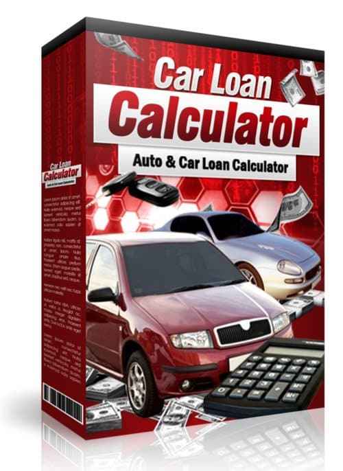 Car Loan Calculator PLR Software – instant digital download with full resell rights for easy payment calculation