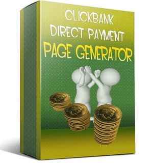 Clickbank Direct Payment Page Generator software - skip sales page, go straight to checkout for higher conversions