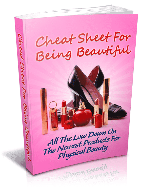 Cheat Sheet For Being Beautiful – digital beauty guide with PLR resell rights