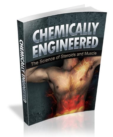 eBook cover for Chemically Engineered digital guide on steroids and muscle enhancement with PLR MRR rights