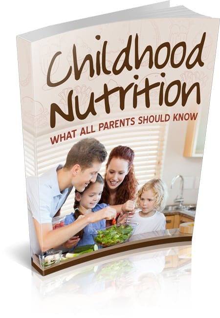 Childhood nutrition guide for parents - digital download with PLR MRR resell rights