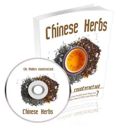 Chinese Herbs digital eBook cover with PLR MRR resell rights for natural remedies and wellness.