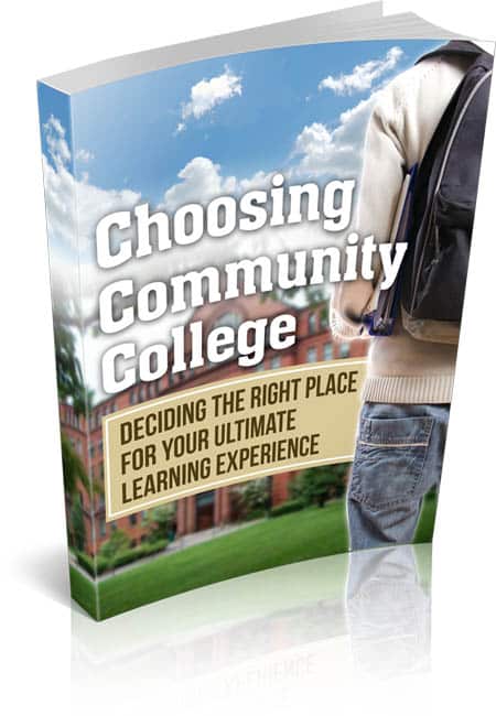 Guide to choosing a community college with PLR resell rights, digital download for instant access