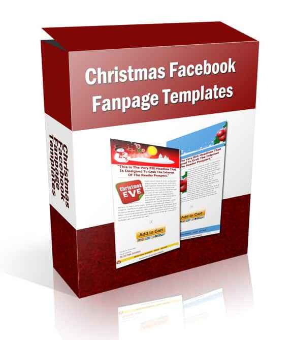 Christmas Facebook Fanpage Templates bundle with PLR MRR resell rights for holiday promotions