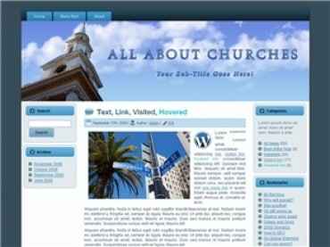 Church Theme 02 digital download with PLR MRR resell rights for professional church website design