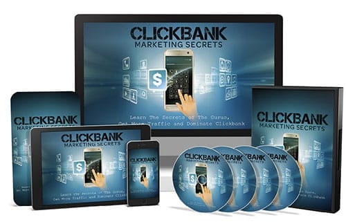 ClickBank marketing secrets eBook cover with niche research and PLR resell rights