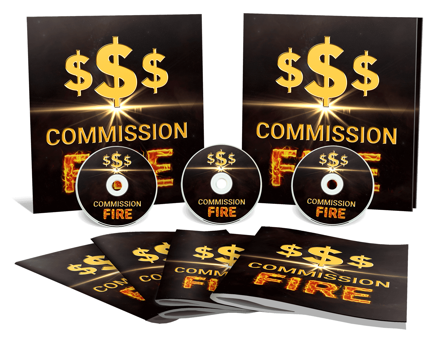 Commission Fire Advance digital course cover – traffic generation mastery with PLR rights