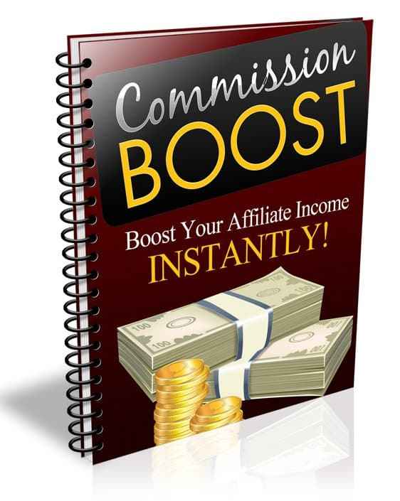 Commission Boost digital report with PLR MRR resell rights for affiliate marketers