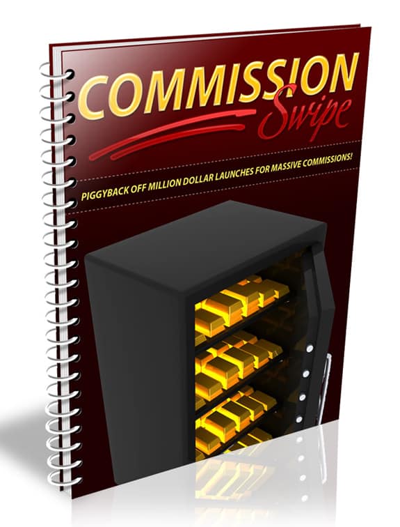 Commission Swipe digital product cover image – PLR MRR affiliate marketing guide for reselling profits