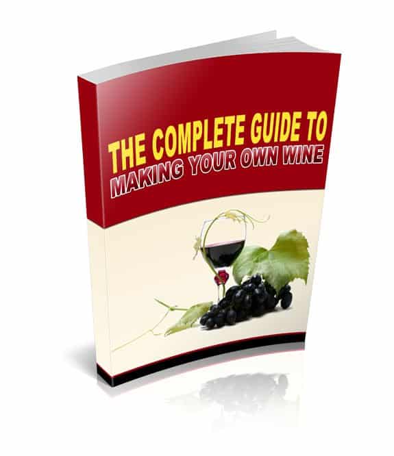 Complete guide to making your own wine, digital ebook with PLR MRR resell rights
