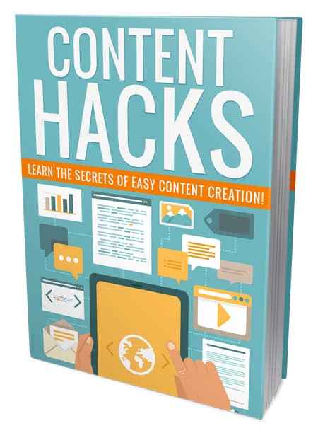 Content Hacks digital download guide for building email list and reselling with PLR MRR rights