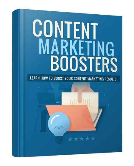 Content Marketing Boosters PLR pack for multimedia strategy, resell rights included