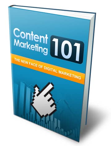 Content Marketing 101 PLR eBook cover – build authority, generate leads with digital download resell rights