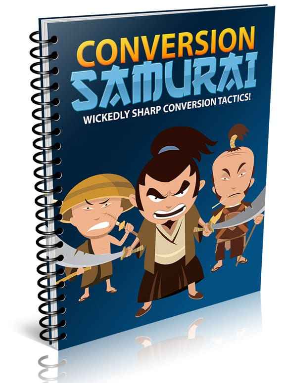 Conversion Samurai digital marketing report cover image showing conversion tips and PLR rights