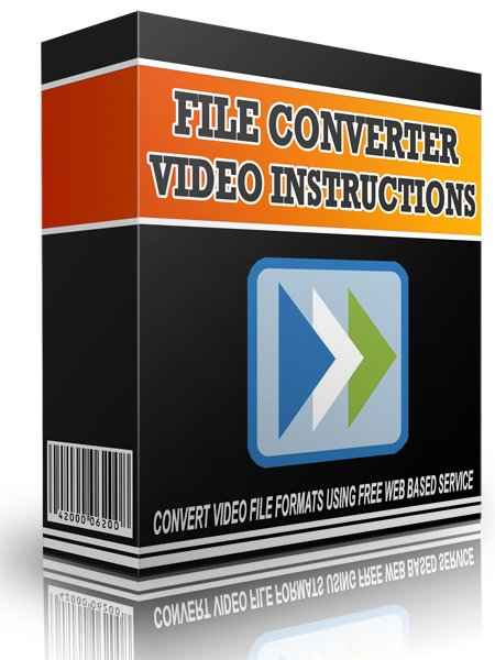 Convert video file formats using free web based service tutorial with MRR rights