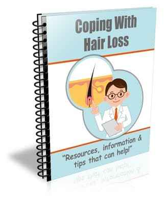 Coping with Hair Loss Ecourse digital download package with PLR resell rights for hair loss niche