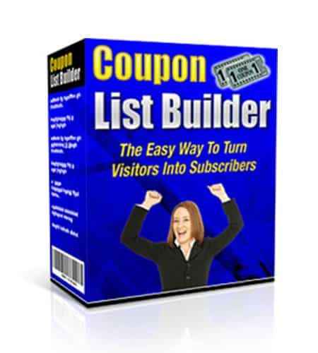 Coupon List Builder digital product with PLR MRR rights for list growth