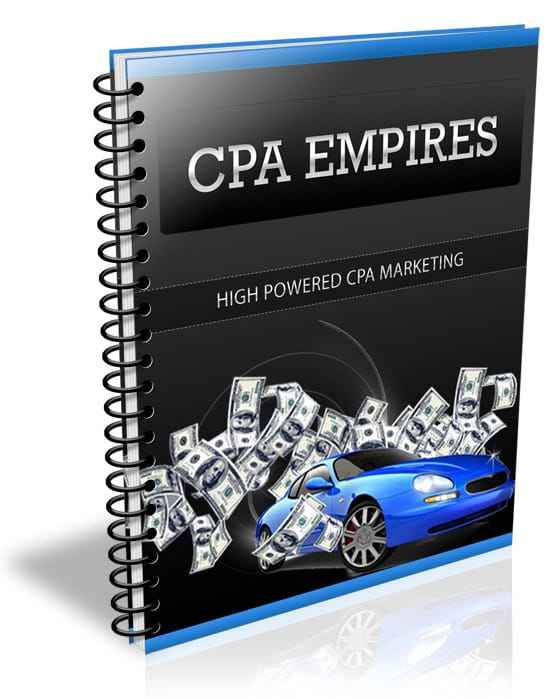 CPA Empires digital download guide for cost per action marketing with PLR and MRR resell rights