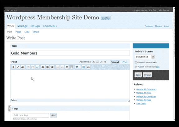 Create Your Own WordPress Membership Site video course with PLR resell rights