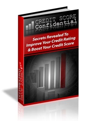 Credit Score Confidential ebook cover - PLR digital download for credit repair and boosting scores