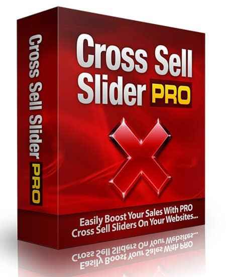 Cross Sell Slider Pro desktop software with PLR MRR resell rights features displayed