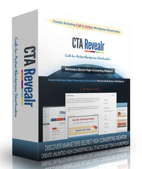 CTA Revealr WordPress plugin for high-converting call-to-action buttons with PLR resell rights