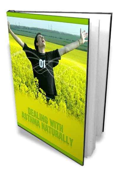 Dealing With Asthma Naturally digital guide cover image showing natural asthma relief methods
