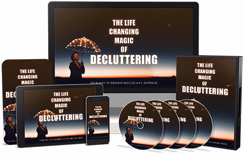Life Changing Magic of Decluttering video guide with PLR MRR resell rights digital download