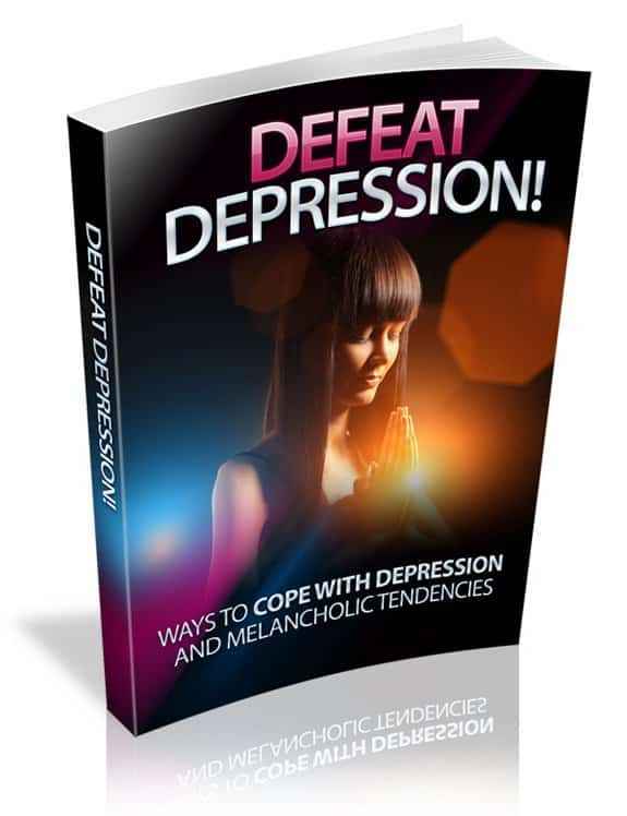 Defeat Depression digital guide with PLR MRR resell rights – coping strategies for melancholic tendencies