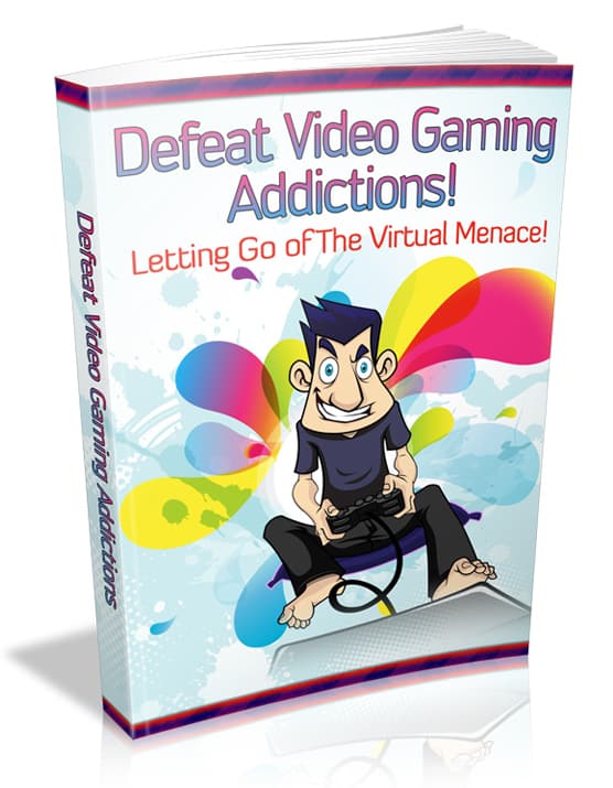 Defeat Video Gaming Addictions - digital ebook with PLR MRR resell rights to overcome gaming addiction