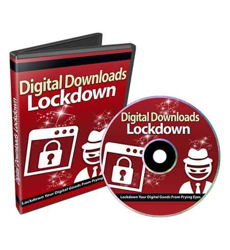 Digital Downloads Lockdown video course showing secure digital product protection techniques