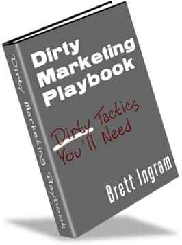 Dirty Marketing Playbook digital product with PLR resell rights for aggressive marketing tactics