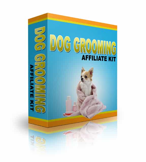 Dog grooming PLR affiliate kit with resell rights for Amazon and Clickbank profits
